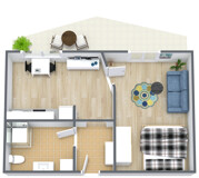 Zentrale Single-Wohnung mit großer Loggia