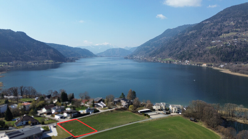 Seltene Gelegenheit: Baugrundstück mit Seepanorama am Ossiacher See