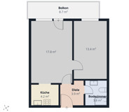 Sonnige 2-Zimmer-Wohnung im 5. Liftstock – Südwest-Loggia & attraktives Sanierungspotenzial nahe Klagenfurter Zentrum