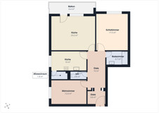 Grundriss mit ca. m² Angaben