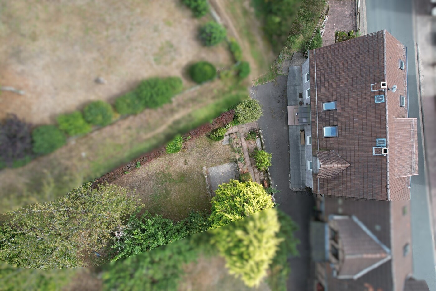 Draufsicht Haus/Terrasse