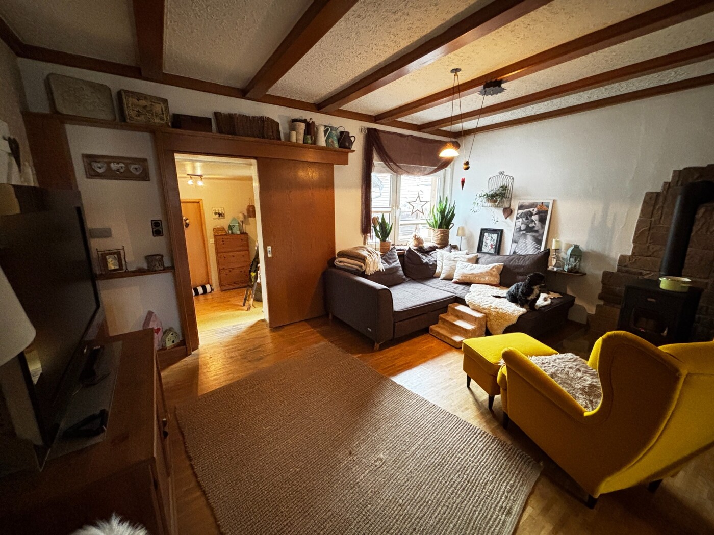 Wohnzimmer 1.OG Maisonette-Wohnung Nr.6