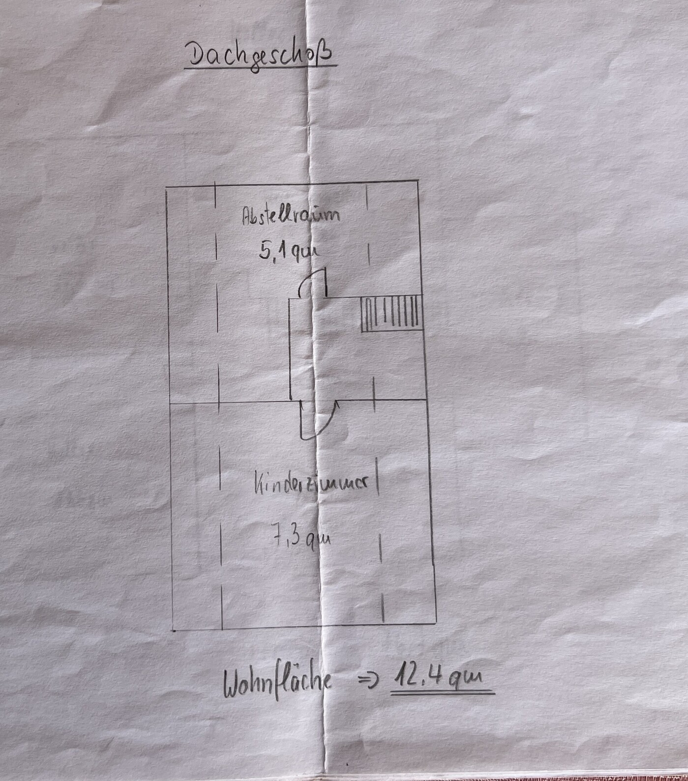 Grundriss DG mit Wohnflächen