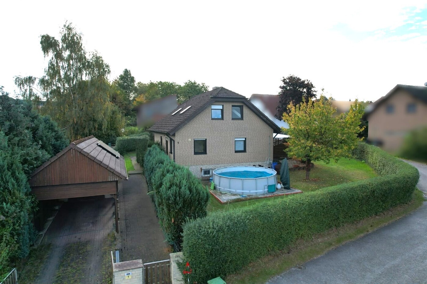 Carport einfahrt