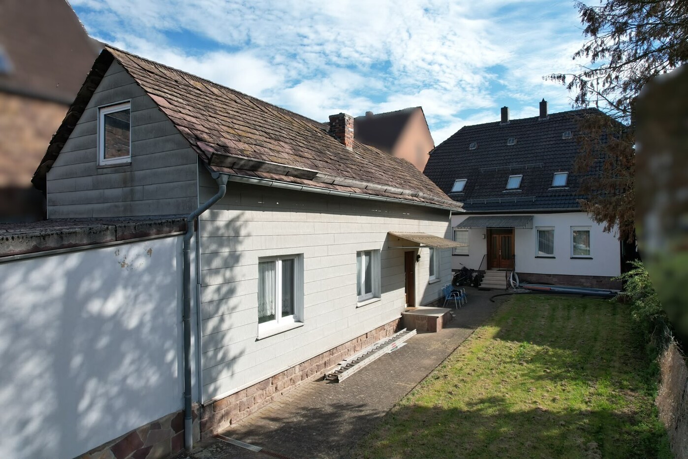 Hinter Haus nah ansicht