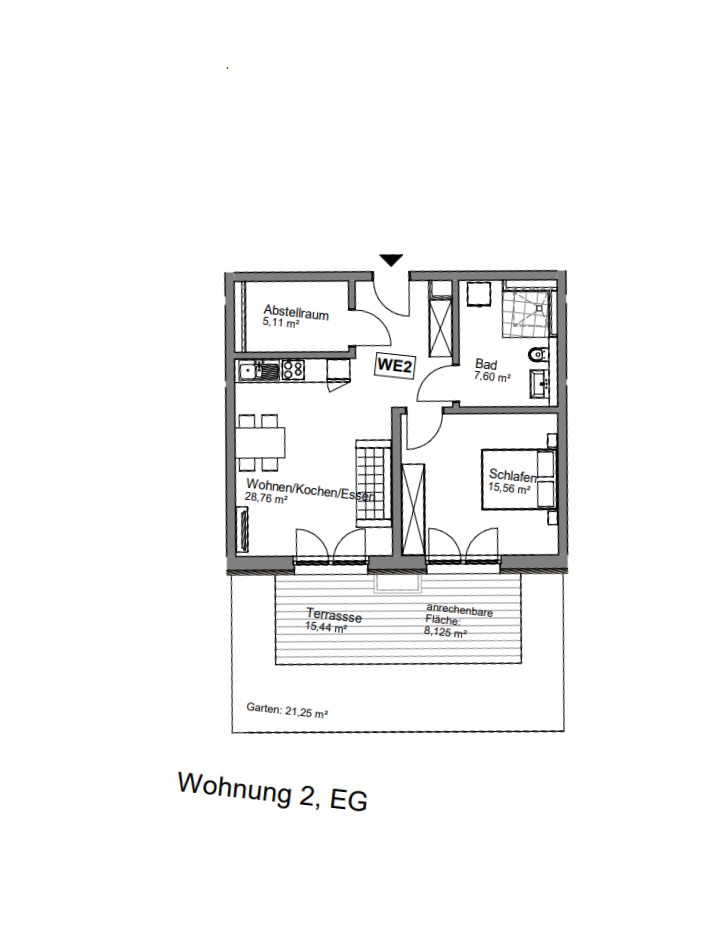 Grundriss Whg 2 EG