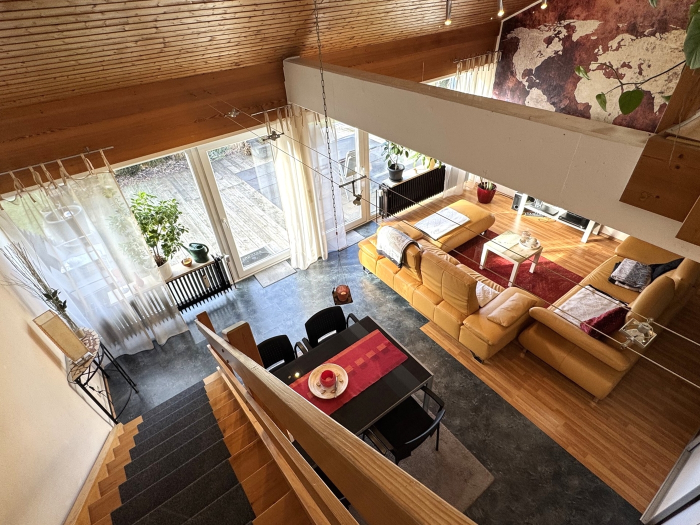 Blick Wohn-Essbereich Haus 1