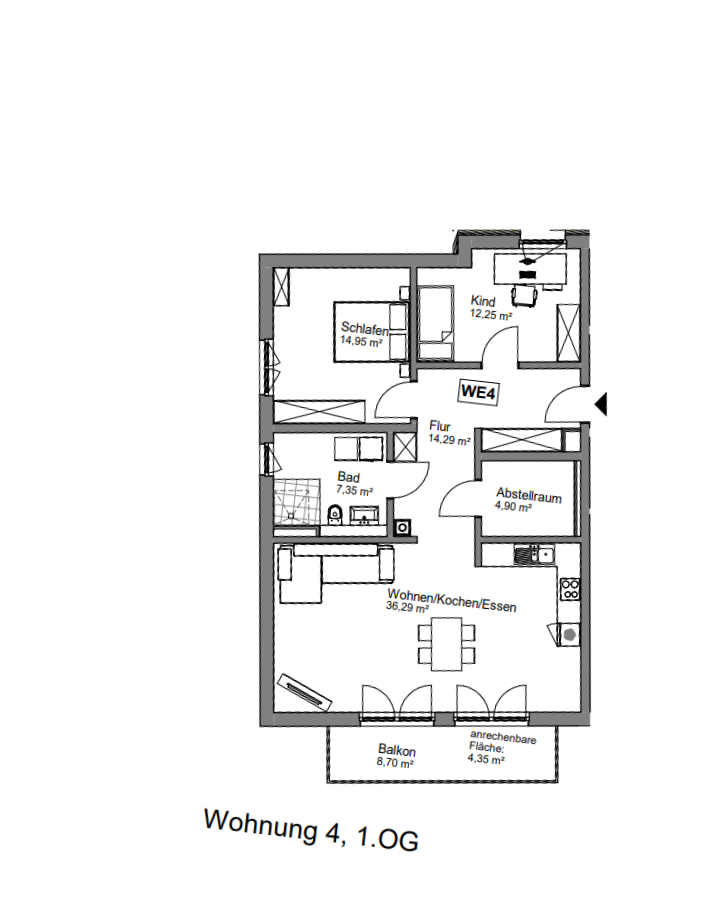 Grundriss Whg 4 OG