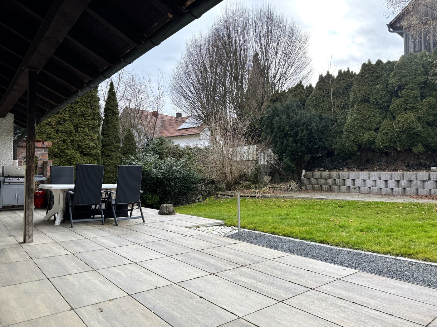 Terrasse Blick Garten