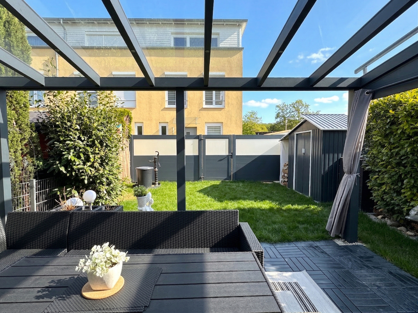 Terrasse Blick Garten