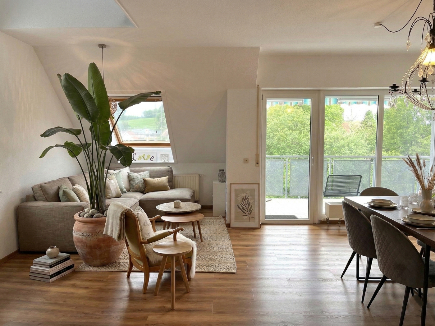Wohn- und Essbereich, virutell home staging