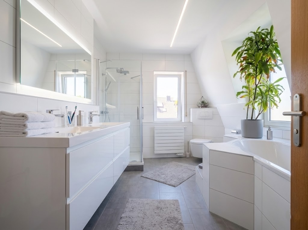 Badezimmer virtuell homestaging