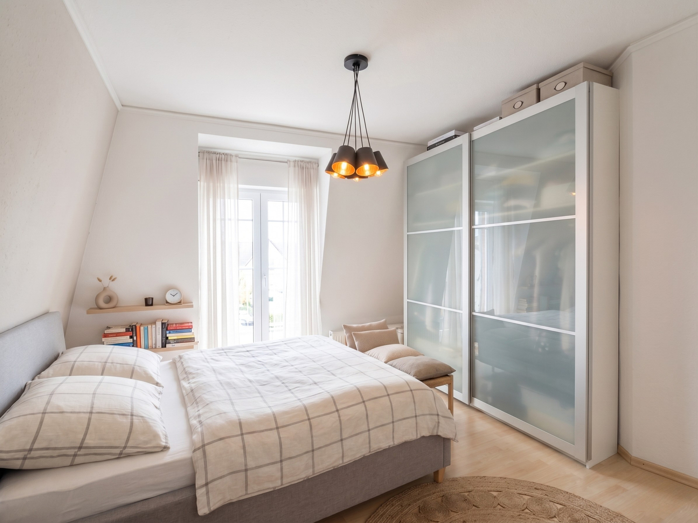 Schlafzimmer virtuell homestaging