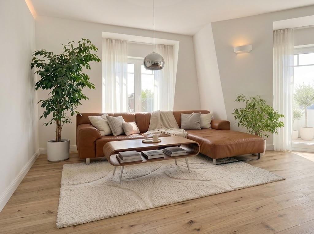 Wohnzimmer virtuell homestaging