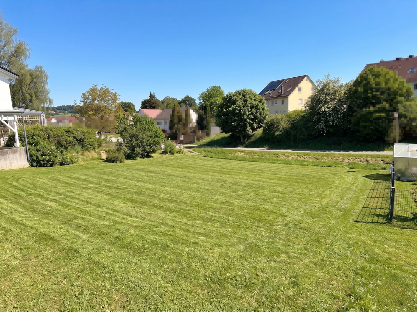 Baugrundstück bearbeitet