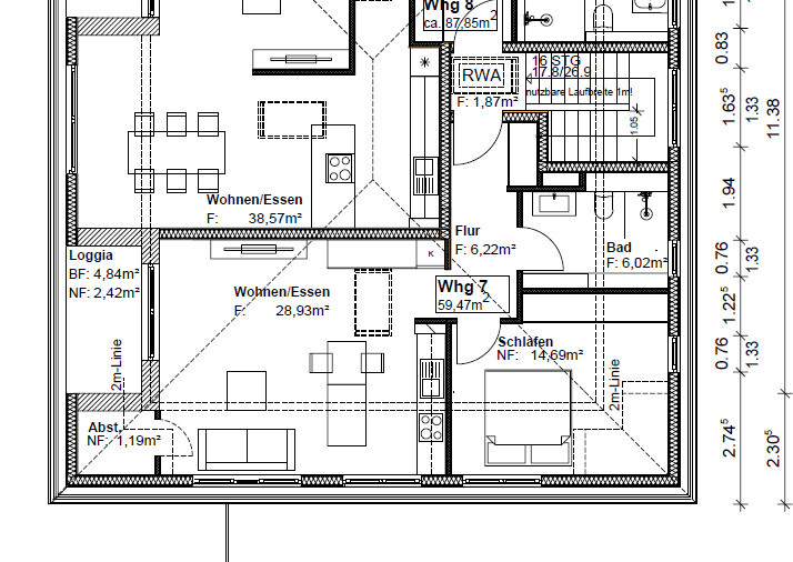 Erstbezug: Moderne 2-Zimmer-Wohnung mit Einbauküche - Foto 5