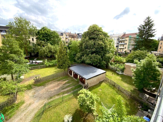 Blick vom Balkon