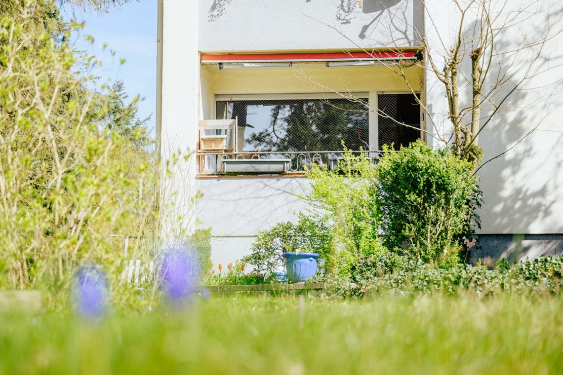 Blick auf die Loggia