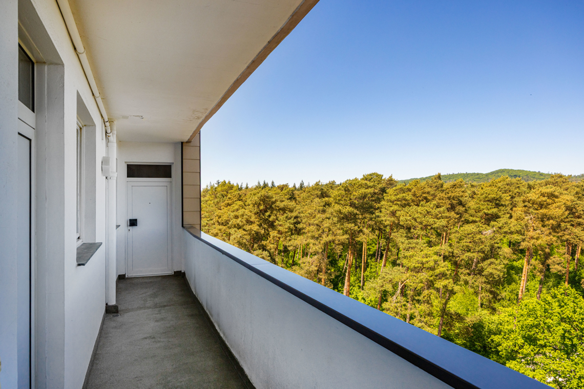 Laubengang mit Ausblick