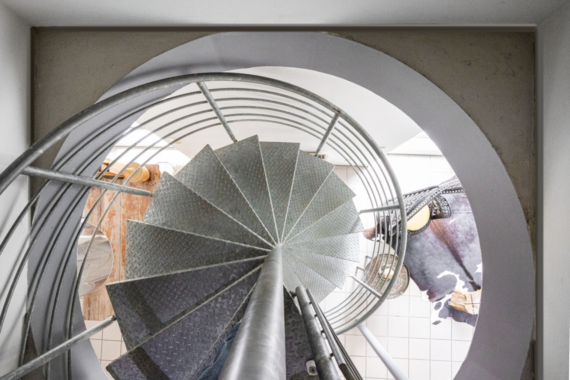 Wendeltreppe im Haus
