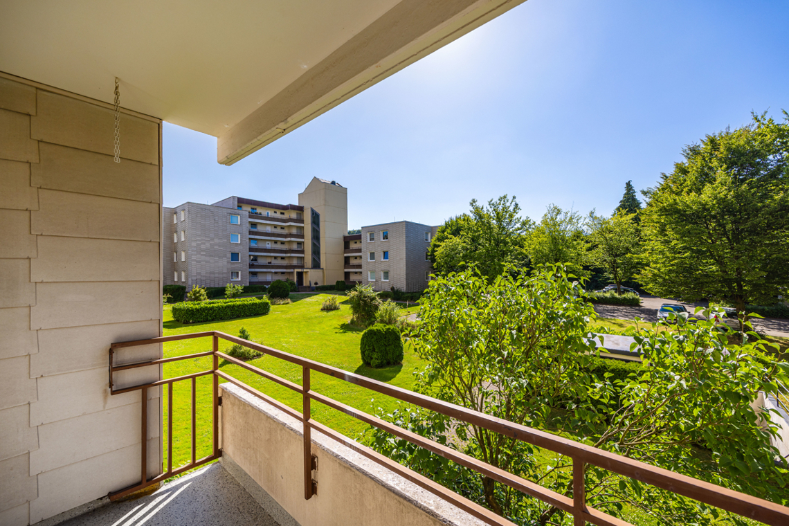 Blick vom Balkon