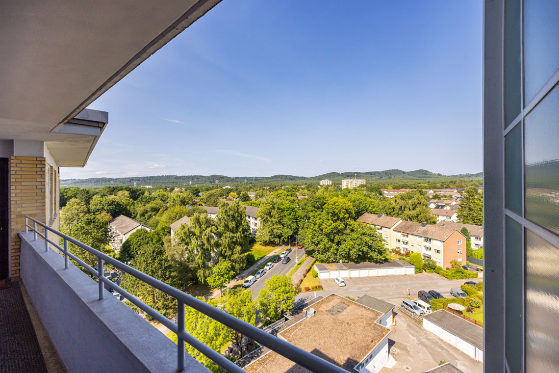 Blick vom Laubengang