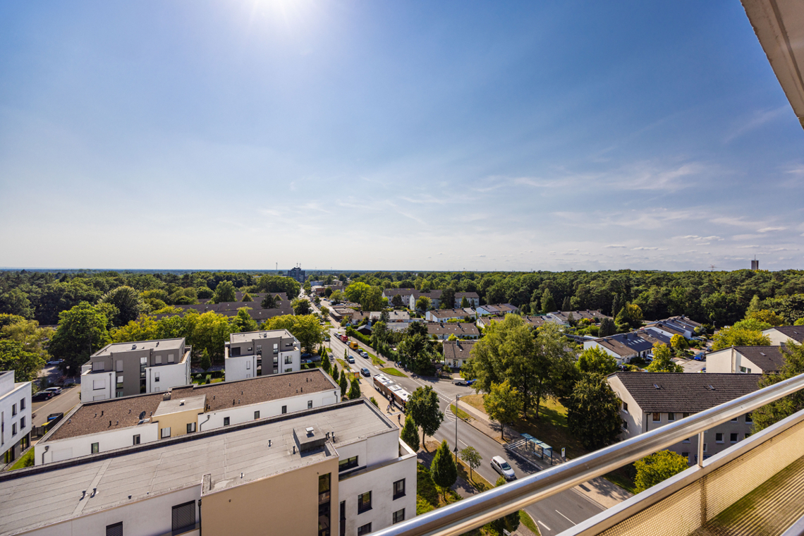 Blick vom Balkon
