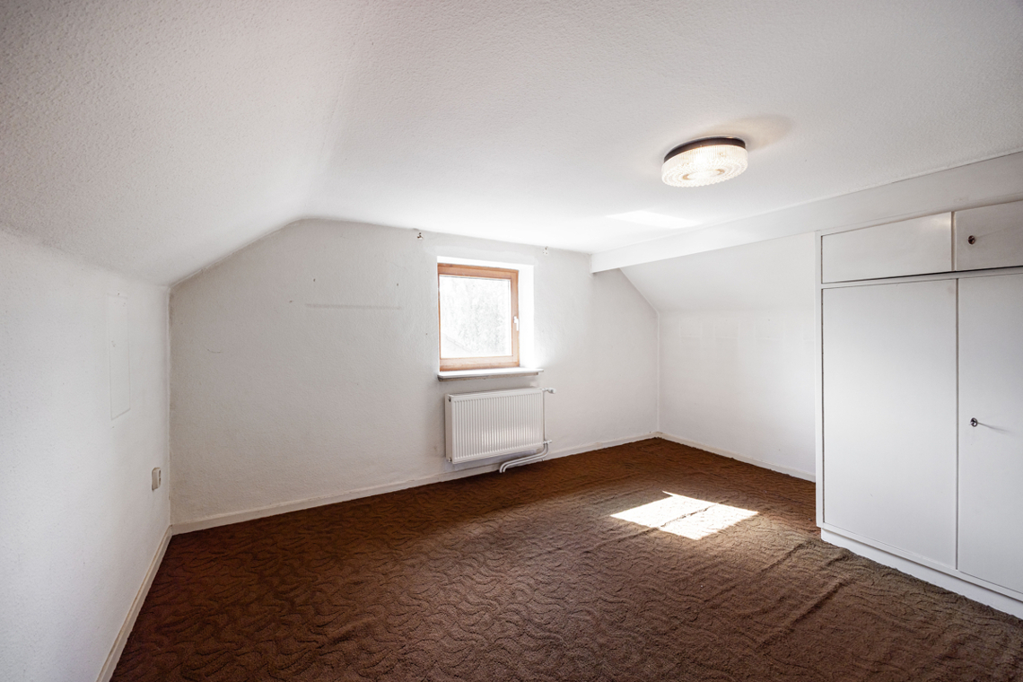 Nutzfläche im Dachgeschoss