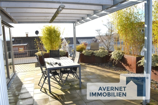 Große Dachterrase mit tollem Ausblick