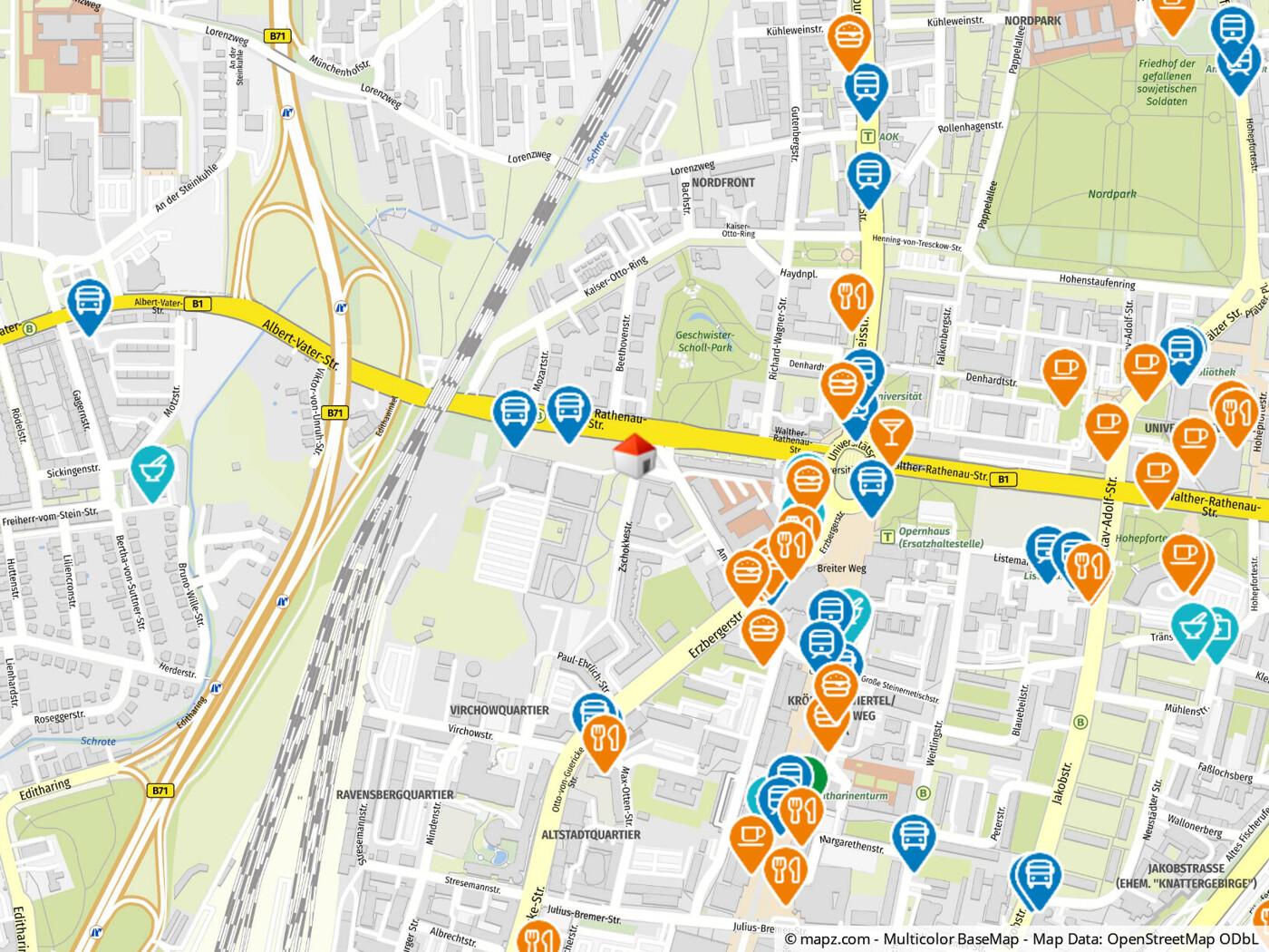 Geolyzer Kartenausschnitt