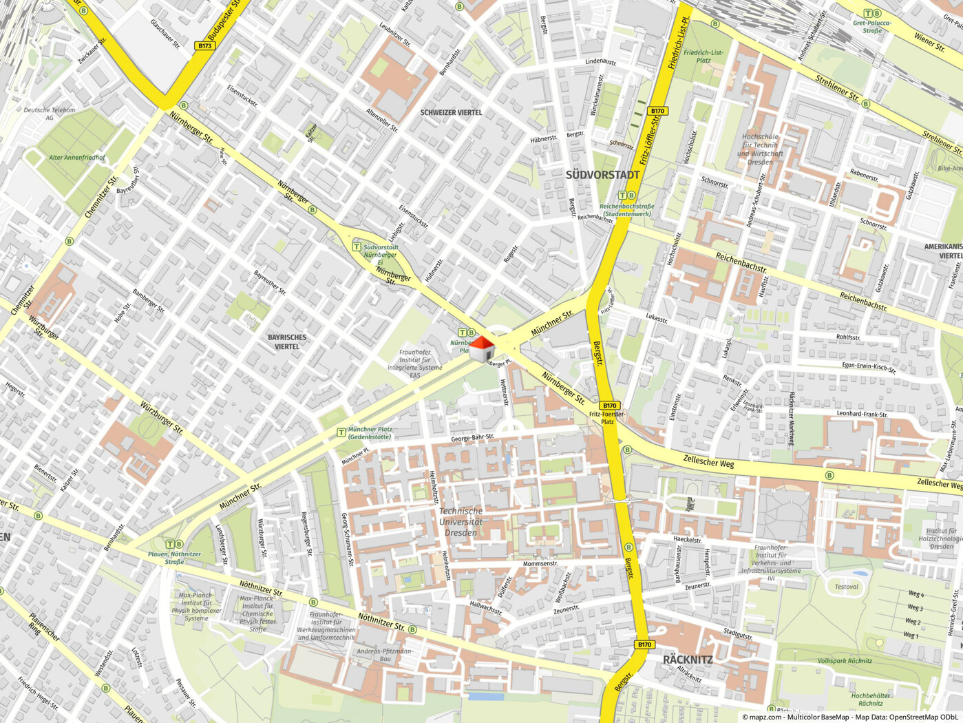 Geolyzer Kartenausschnitt