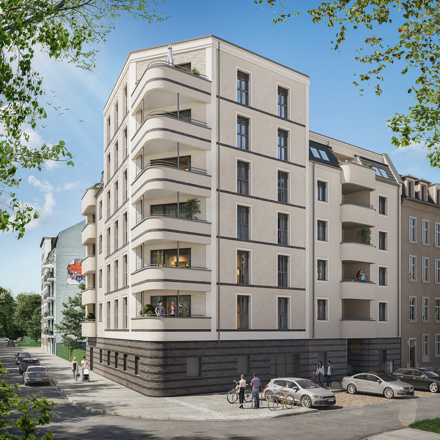 Visualisierung Straßenansicht