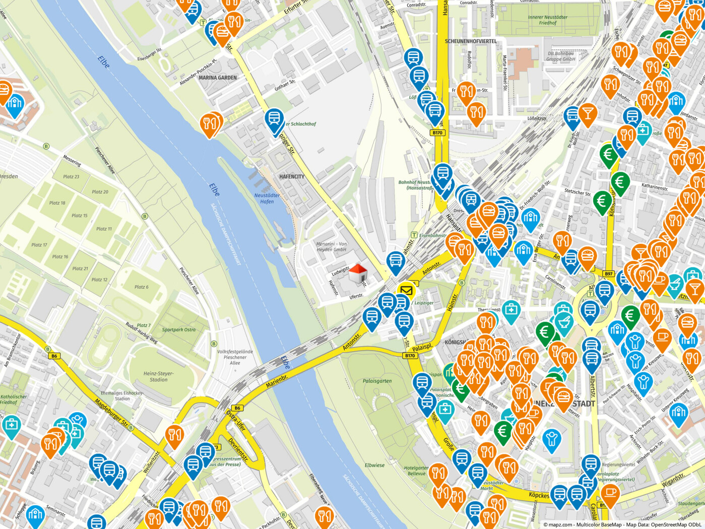Geolyzer Kartenausschnitt