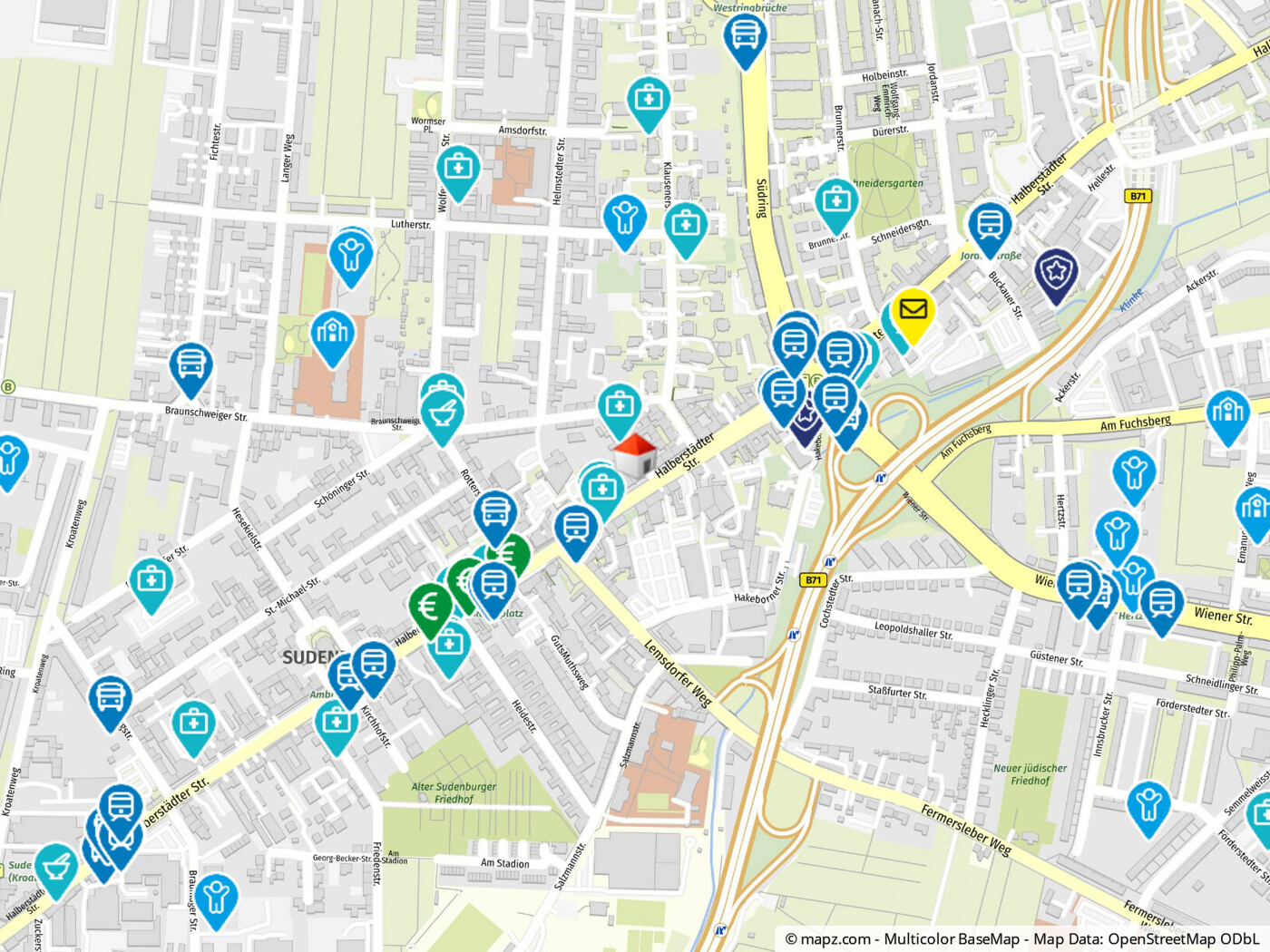 Geolyzer Kartenausschnitt