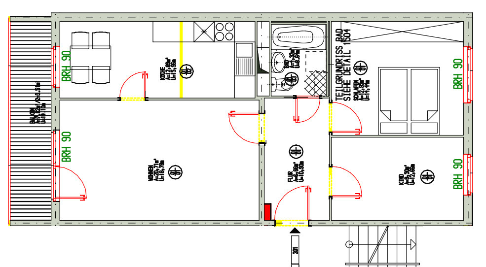 Grundriss WE 201