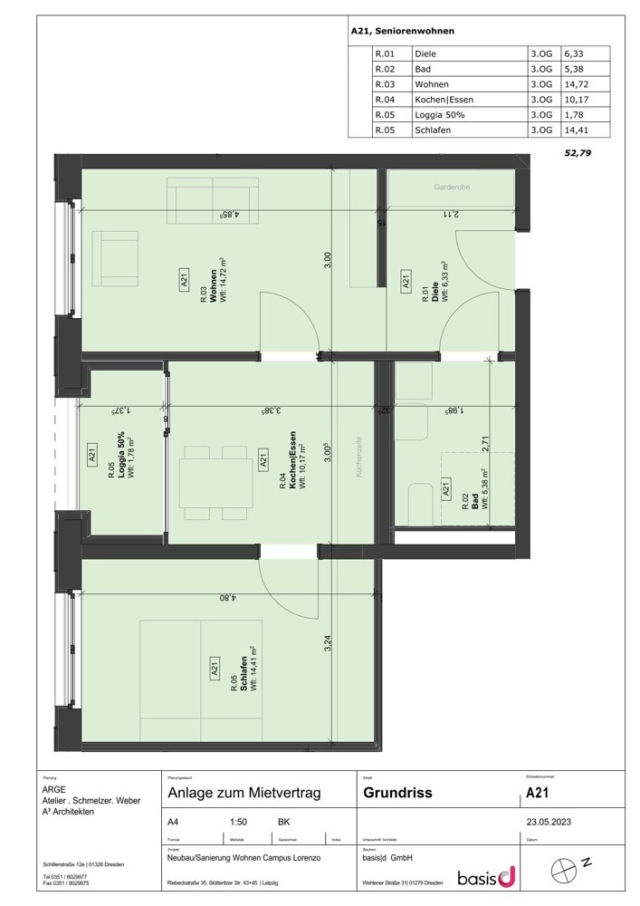 A21 - Seniorenwohnen mit Loggia - 3. OG