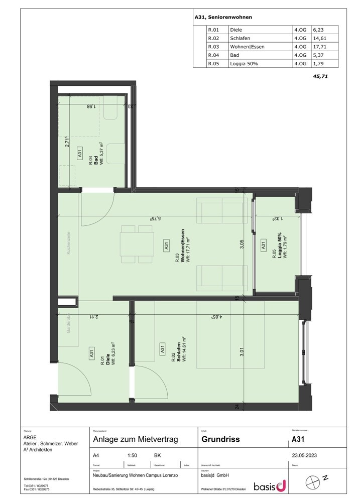 A31 - Seniorenwohnen mit Loggia - 4. OG