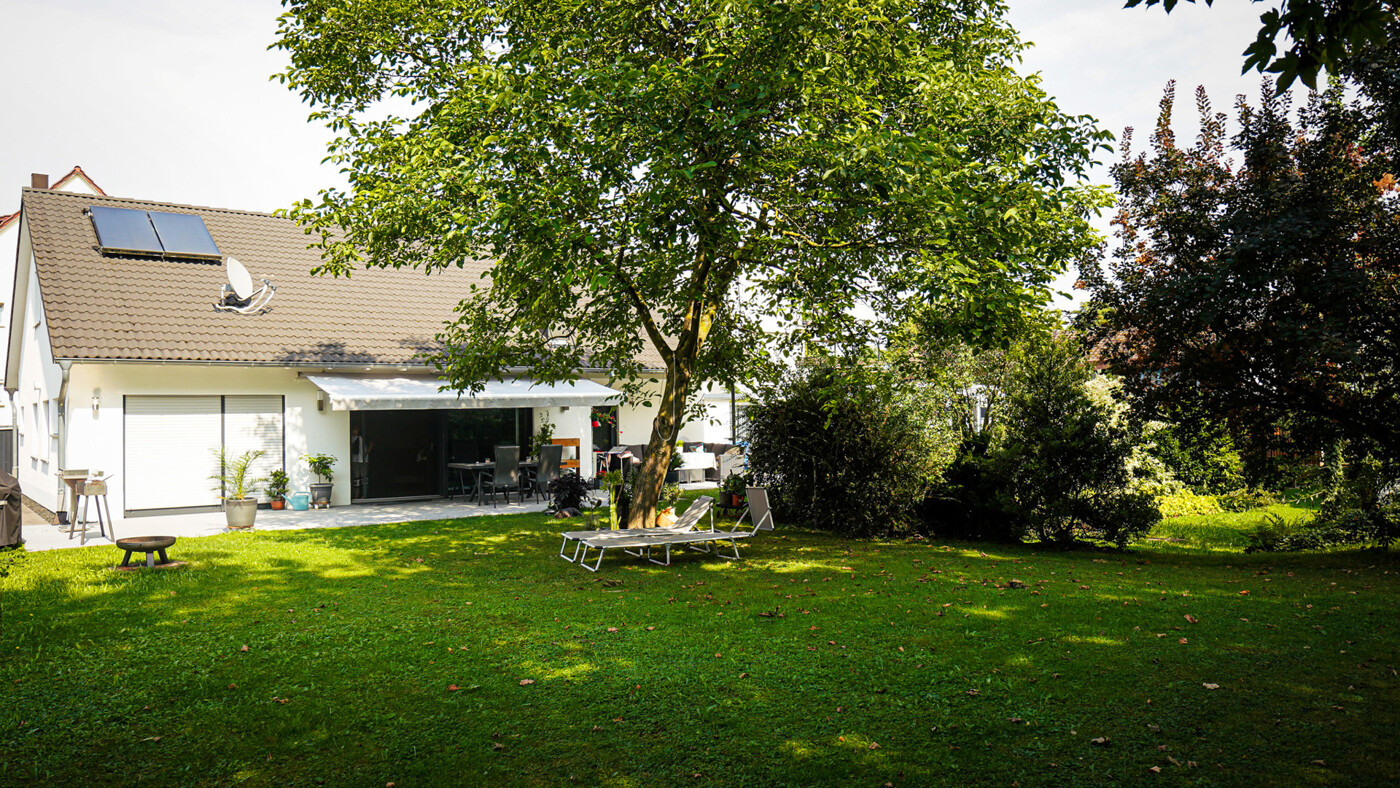 Blick aus dem Garten