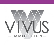 VIVUS LOGO mit violetten Balken