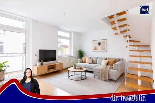 Titel mit KI möbliert