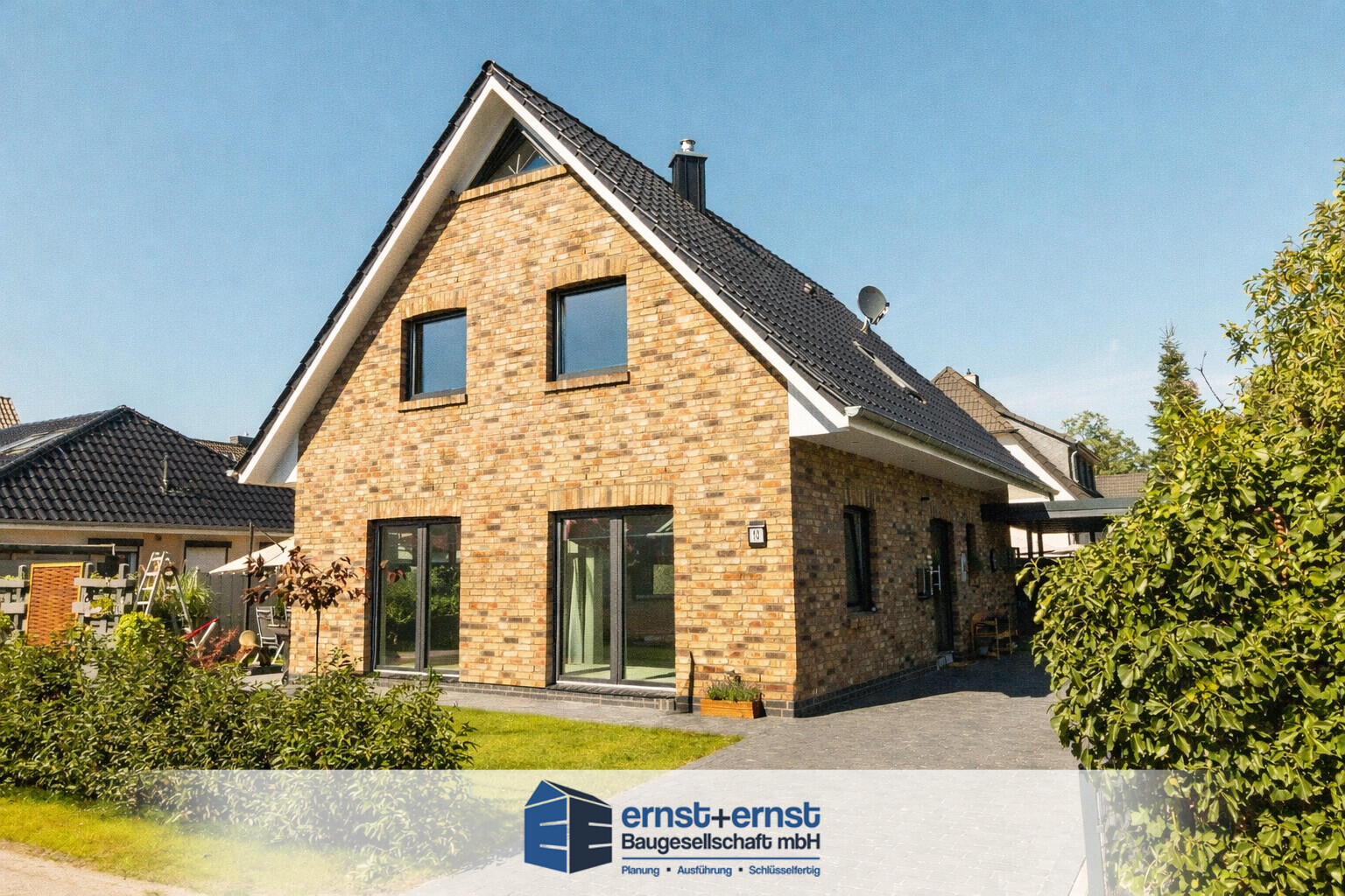 *Neubau* freistehendes Einfamilienhaus Ritterhude | hintere Bebauung
