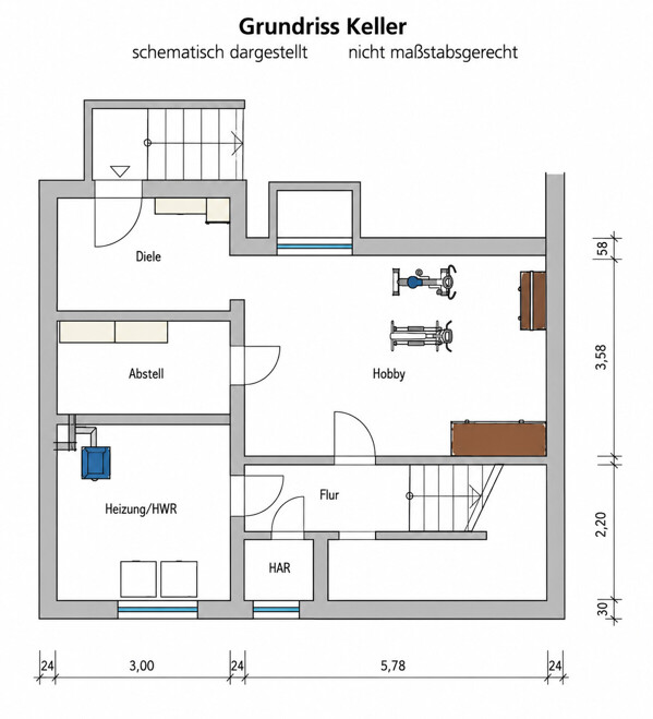 Grundriss Keller