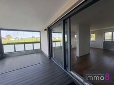 Zugang zur Loggia mit herrlichem Blick