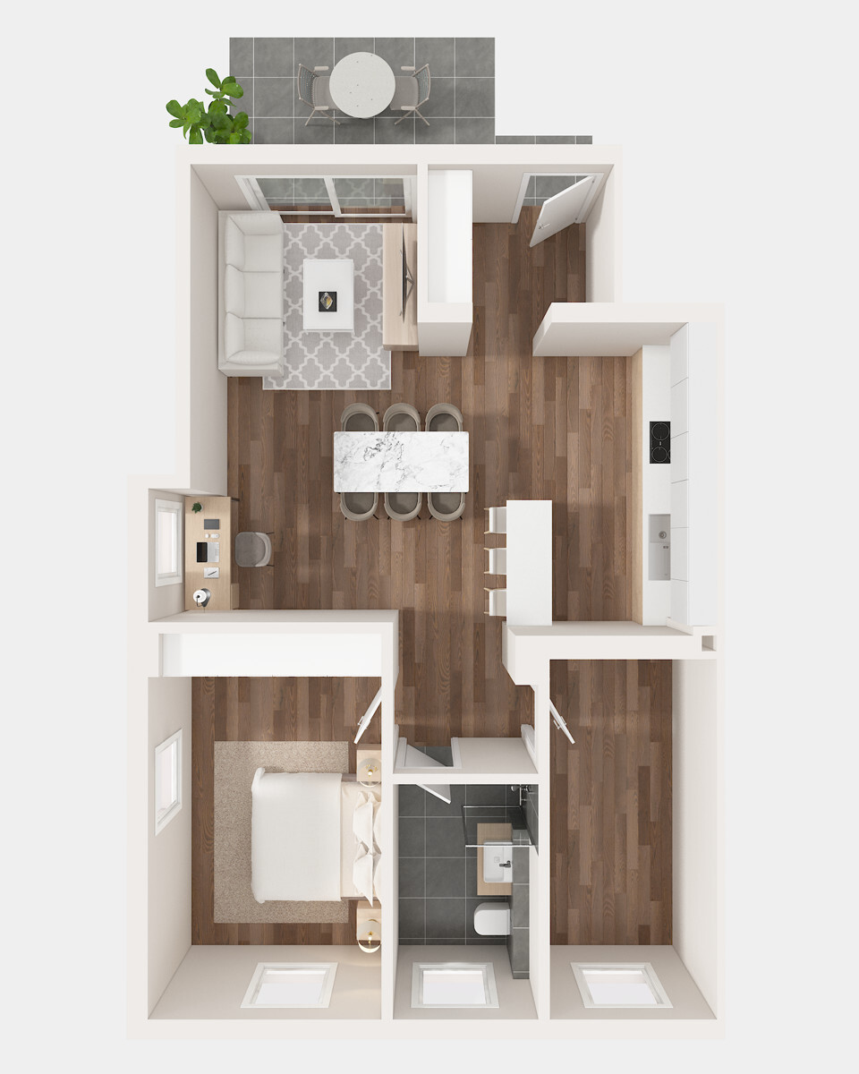 Grundriss Wohnung Nr. 1