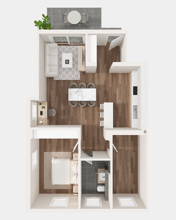 Grundriss Wohnung Nr. 1
