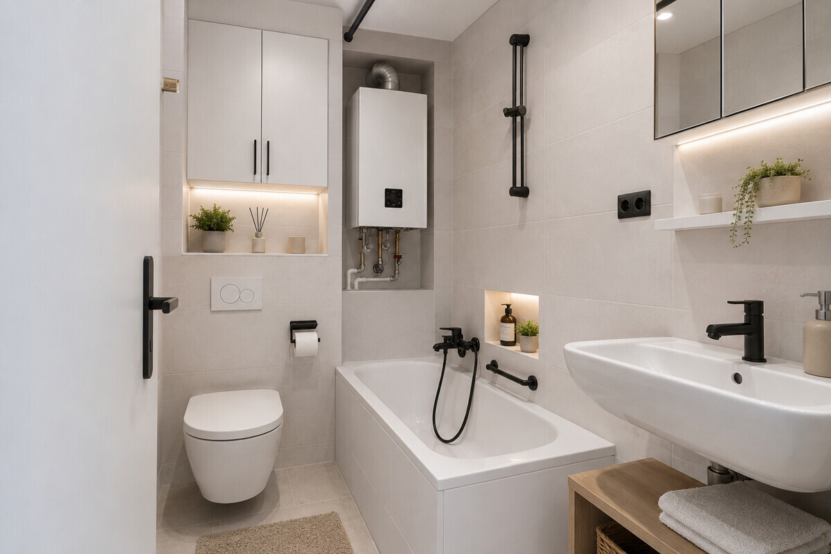 Badezimmer (KI-Visualisierung)