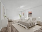 Schlafzimmer im Obergeschoß mit Digitalstaging