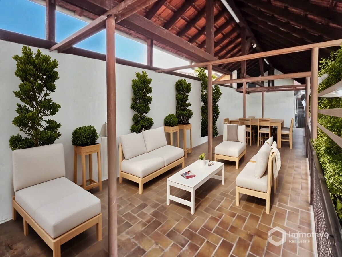 Terrasse mit Digitalstaging