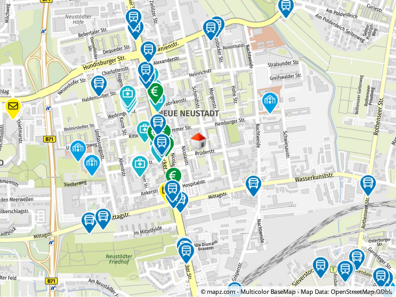 Einfache 2-Raum-Wohnung in gepflegtem Umfeld mit Einbauküche, Tageslichtbad & Wanne in Neue Neustadt - Foto 4