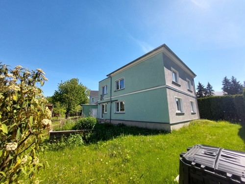 Rückansicht Haus Garten